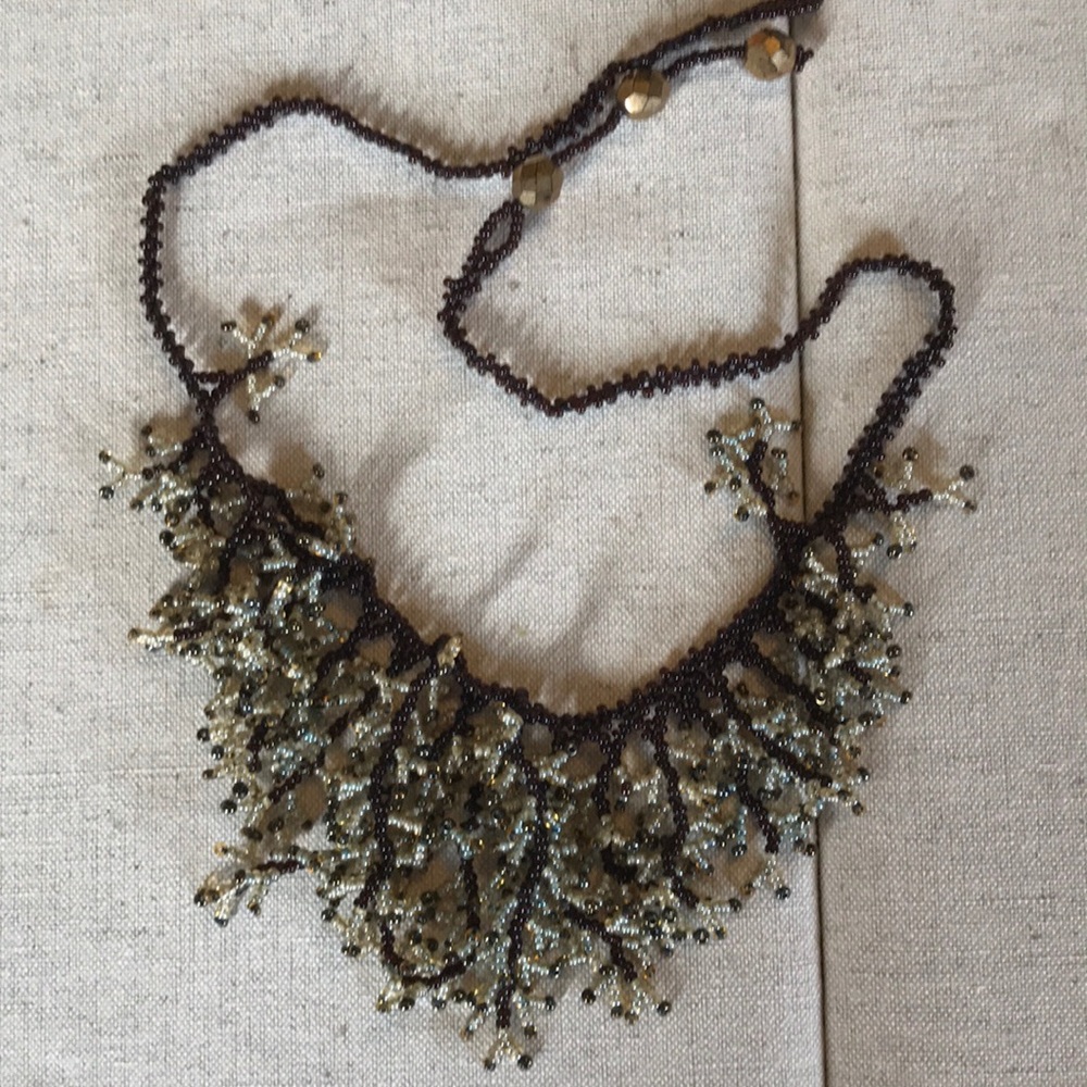 Artisan beaded necklace hand made in Nicaragua
